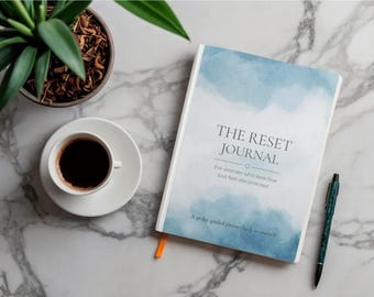 The Reset Journal | 30 Day Guided Self-Discovery Journal for Women | Printable Self-Reflection Workbook | Digital Download