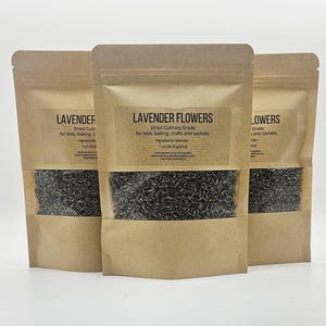 Organic Lavender Flowers Culinary Grade 1 oz for Teas Baking Cooking Crafts Sachets Baths Sleep and Medicinal