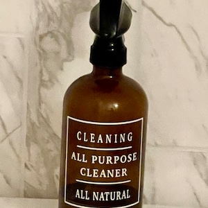 Labels/ Spray bottle/  All purpose natural cleaner/ Vinyl label/ Kitchen cleaner/ Kitchen signs/ Home cleaning supplies/ custom signs/ Clean