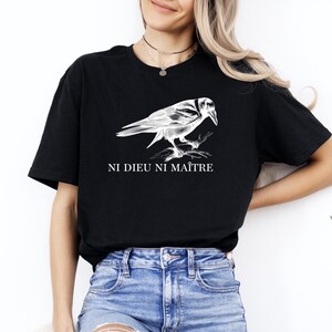 Ni Dieu Ni Maître T-Shirt, Anti-Authoritarian Shirt, Anti Trump Shirt, Protest Shirt, Anarchist Shirt, No God No Master Shirt, Political Tee