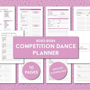 PINK Competitive Dance Planner