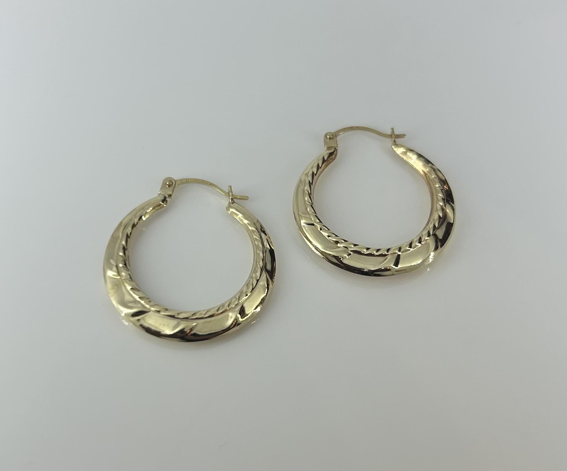 Gold Creole Earrings UK