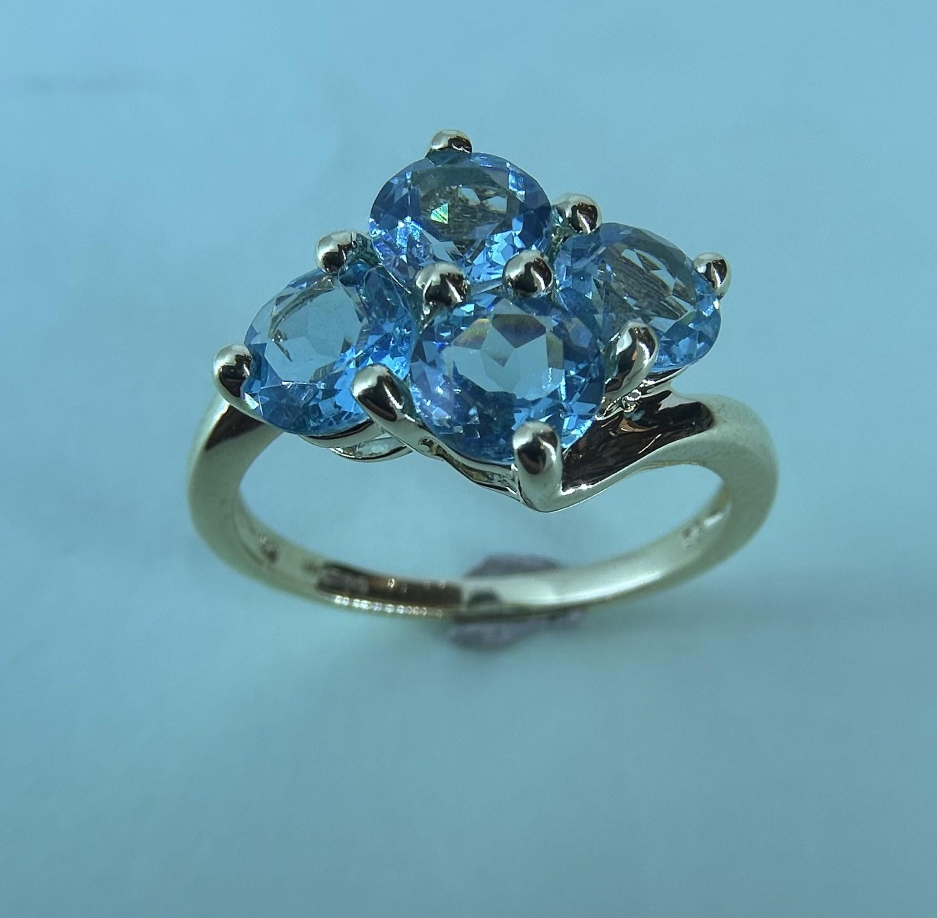 Gebrauchtschmuck Ohrstecker Mit Farbstein, Topas, Gold 585
