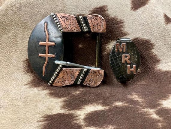 Custom Cattle Brand Belt Buckle, Western Ranger Style  display picture 1