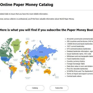 World Online Paper Money Catalog