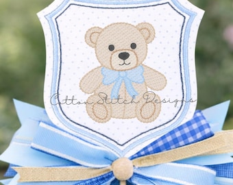 Mini Teddy Bear Sketch Stitch Machine Embroidery Design Digital Download