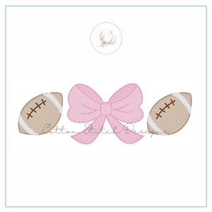 Motif de broderie de point de croquis de noeud de football image 1
