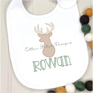 Mini Deer Sketch Stitch Machine Embroidery Design Digital Download