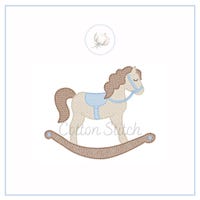 Rocking Horse Embroidered Footie