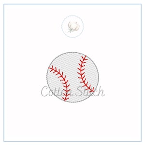 Mini Baseball Sketch Stitch Embroidery Design