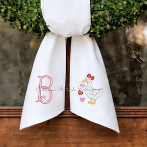 Mini Goose Heart String Sketch Stitch Machine Embroidery Design Digital Download