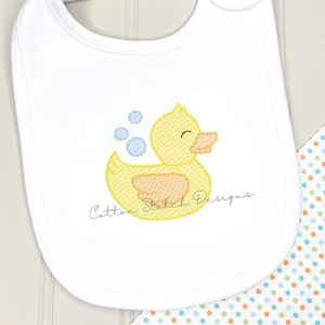 Baby Duck Sketch Stitch Machine Embroidery Design Digital Download