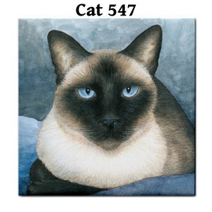 Ceramic Tile, 6x6 Inches, Siamese Cat 396, 547, 548, 584, 634 Art ...