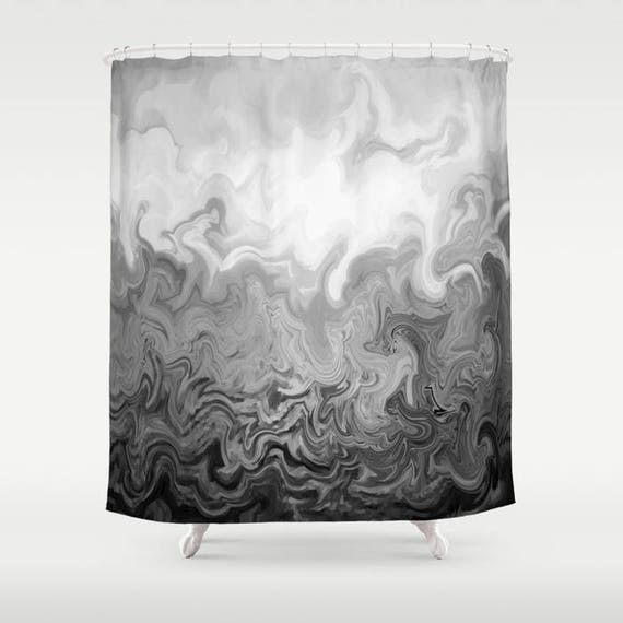 Shower Curtains Gray Curtain, Black Gray Shower Curtain