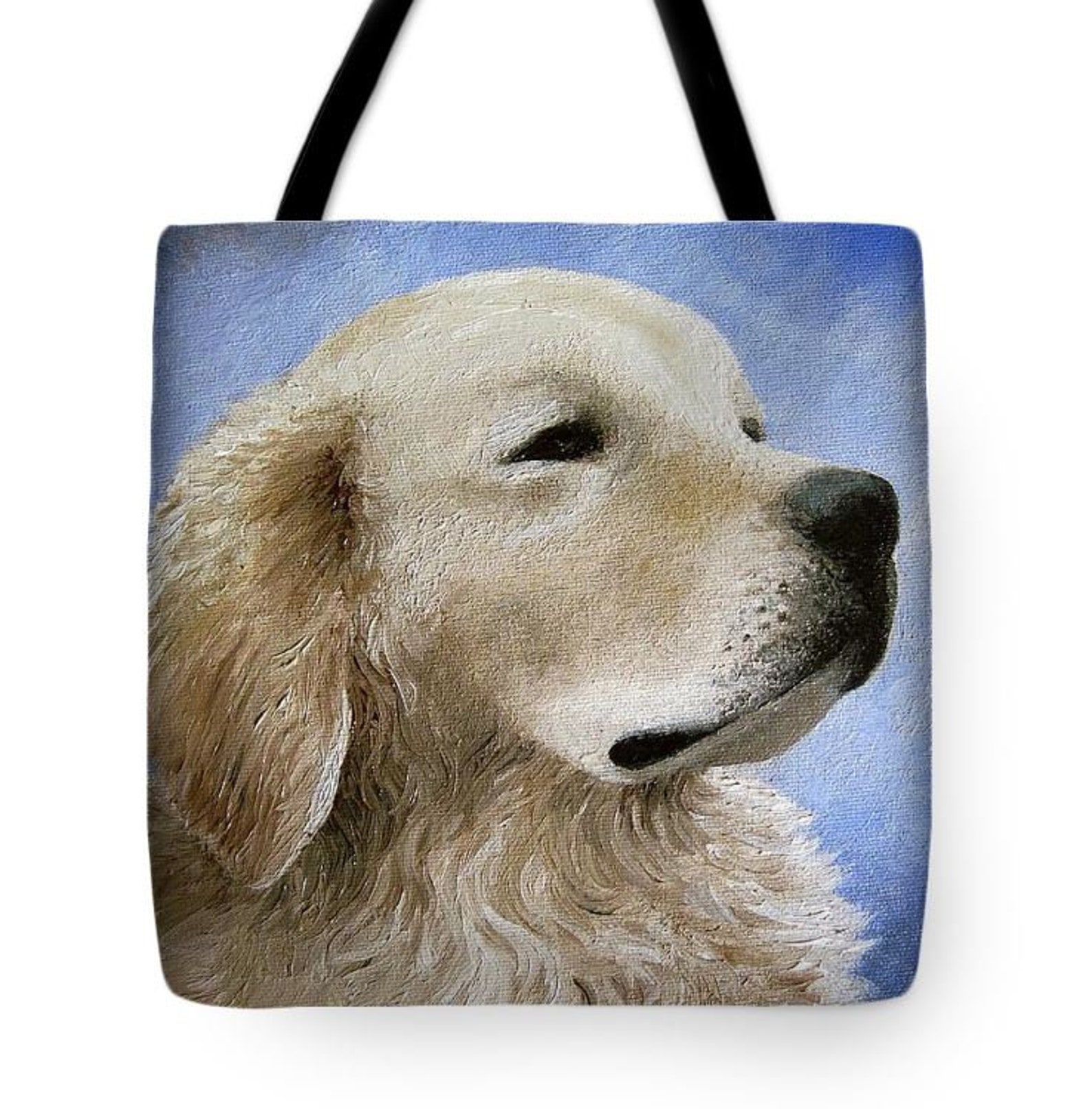 Tote Bag Dog Tote Bag Golden Retriever Bag Artbylucie Totes Etsy
