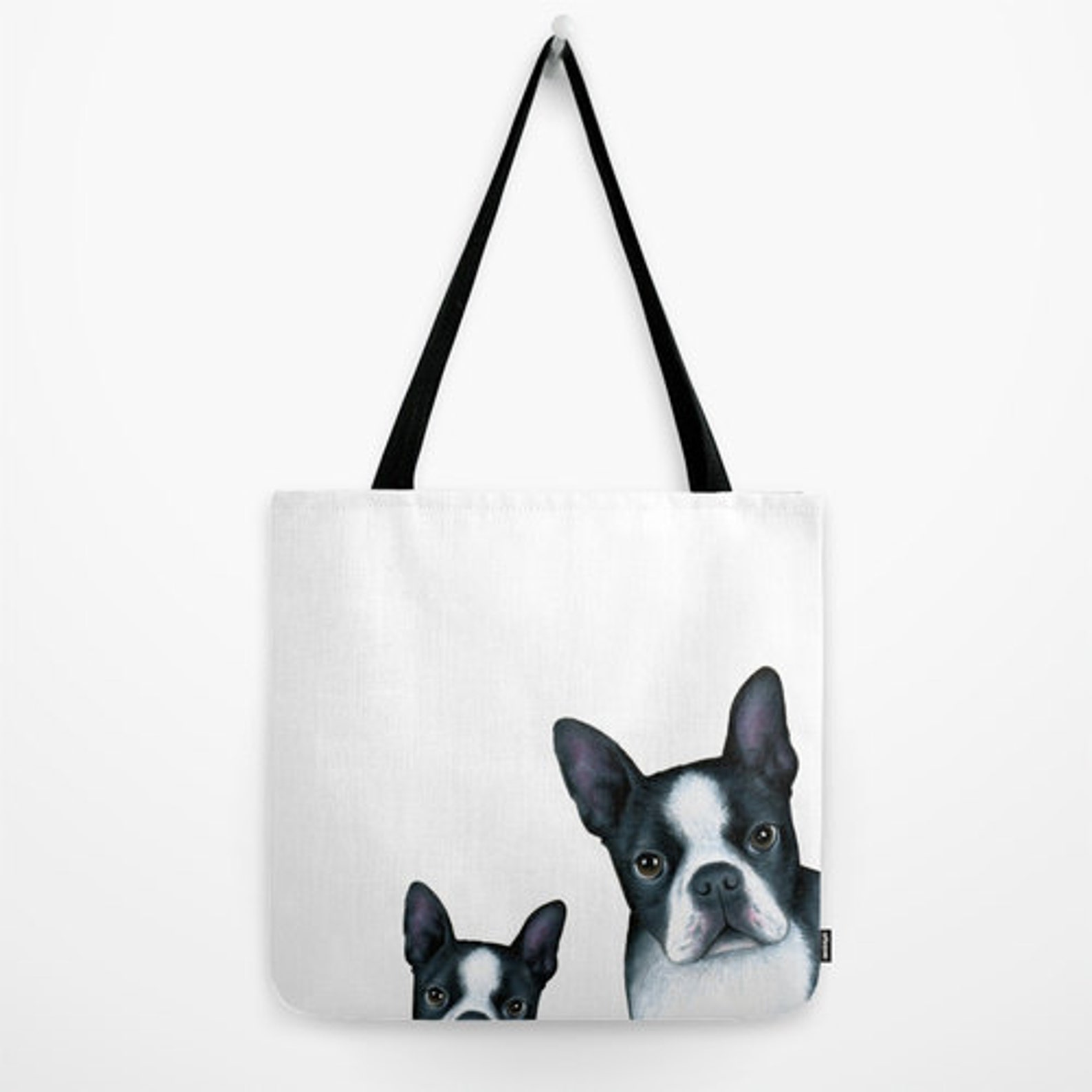 Tote Bag Dog Tote Bag Boston Terrier Tote Bag Dog 128 Etsy