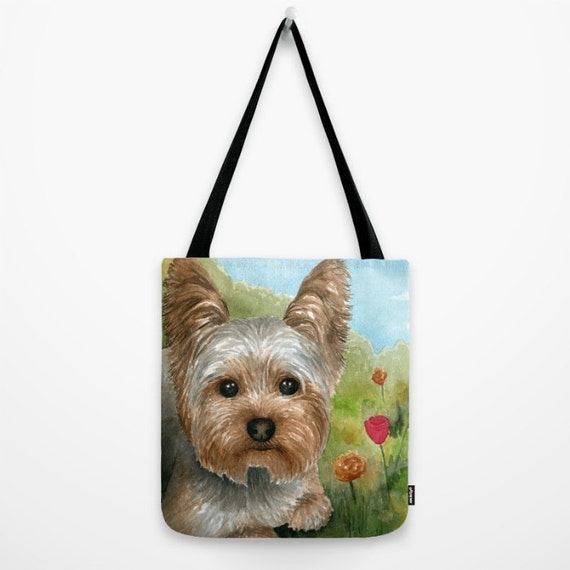 Tote Bag Dog Yorkshire Terrier Impresión completa de la Etsy España