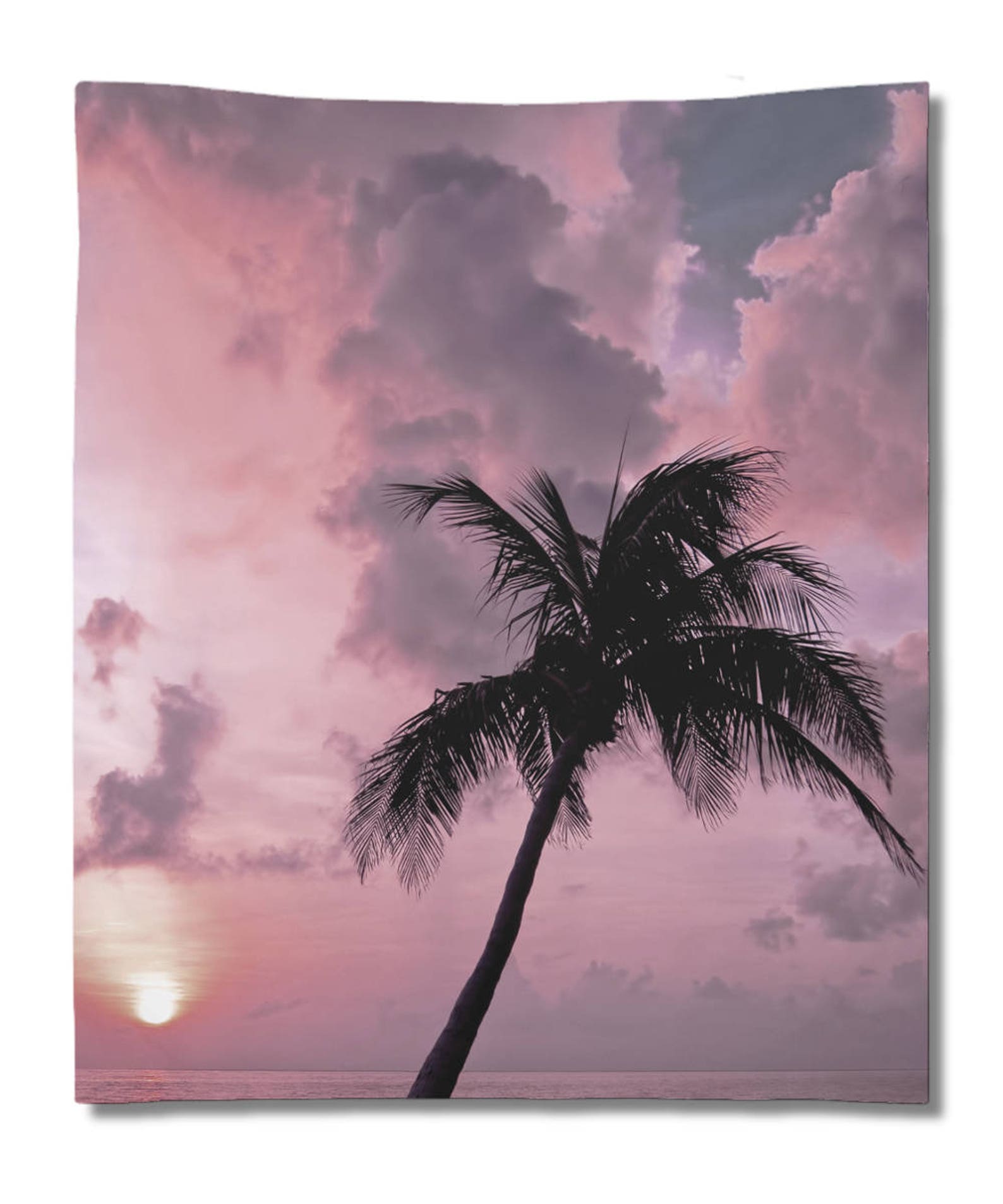 Beach Wall Tapestry Palm Tree Wall Hanging Photo 24 Beach Etsy