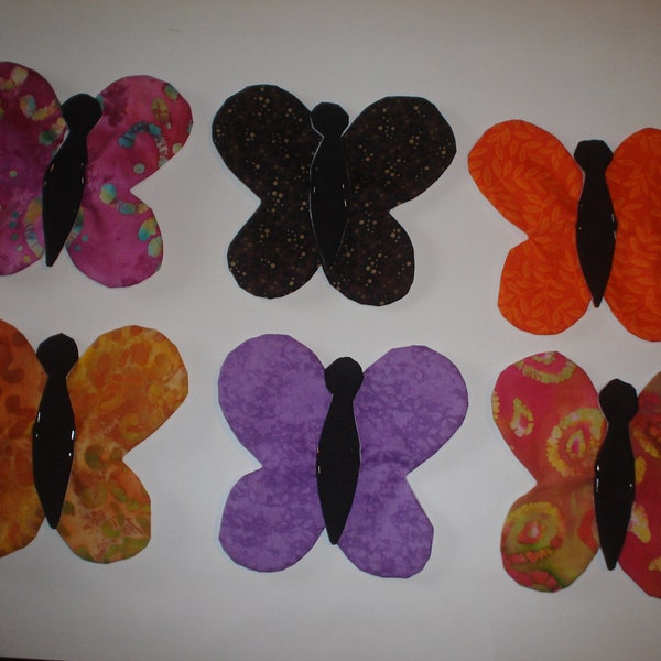Butterfly Quilt Appliques Set of 12   Press and Sew   Style 2      Item 29