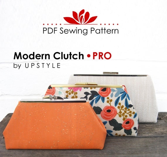 Clutch bag pattern - Gathered