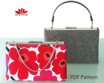PDF Sewing Pattern -  MONTREUX - Modern Retro Purse Pattern