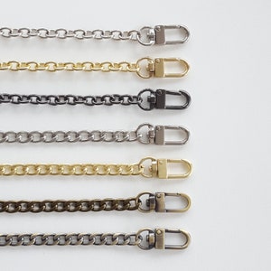 Designer Purse Chain Nickel silver, Gold, Brushed Gold, Antique Brass,  Bronze, and Black 12 16 19 24 36 48 Ships From USA 