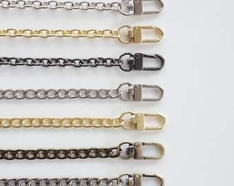 Designer Purse Chain - Nickel (silver), Gold, Brushed Gold, Antique Brass, Bronze, and Black - 12" 16" 19" 24" 36" 48" - Ships from USA