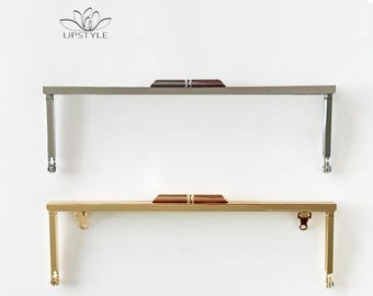 8" Modern Metal Purse Frame: DIY Clutch Supplies