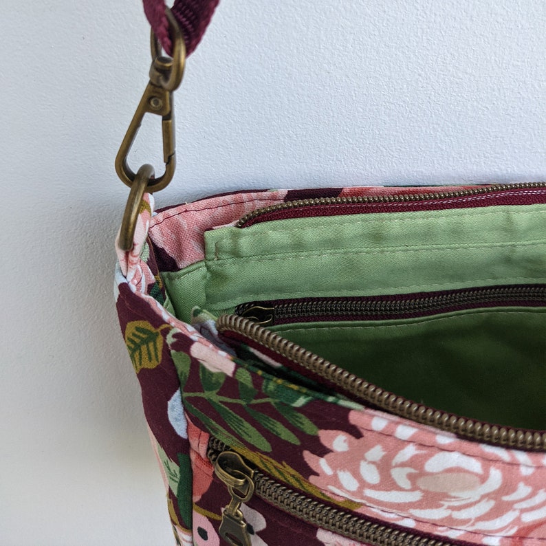 SOLANA PDF Sewing Pattern Crossbody or Shoulder Bag Two sizes included with Step-by-Step Tutorial for Immediate Download by UPSTYLE image 9