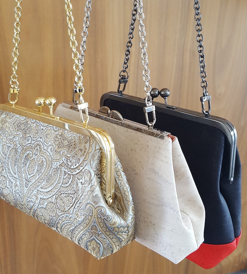 Designer Purse Chain Nickel silver Gold Brushed Gold Etsy