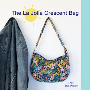 La Jolla Crescent Bag PDF Sewing Pattern
