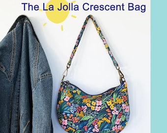 La Jolla Crescent Bag PDF Sewing Pattern