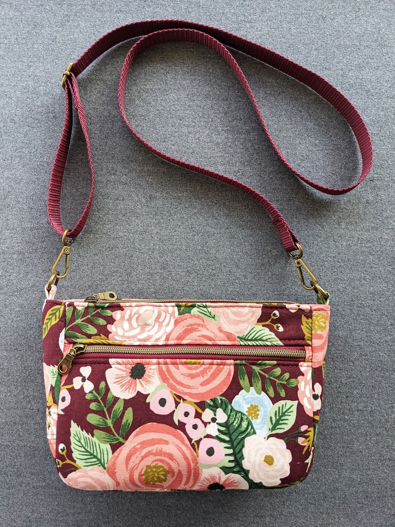 SOLANA PDF Sewing Pattern Crossbody or Shoulder Bag Two sizes included with Step-by-Step Tutorial for Immediate Download by UPSTYLE image 8