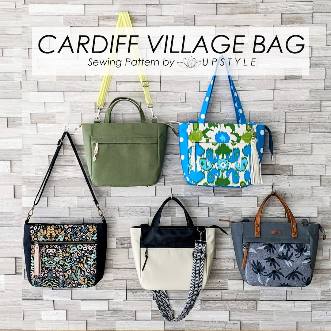 Cardiff Village Bag PDF Sewing Pattern Tote Top Handle Shoulder Bag