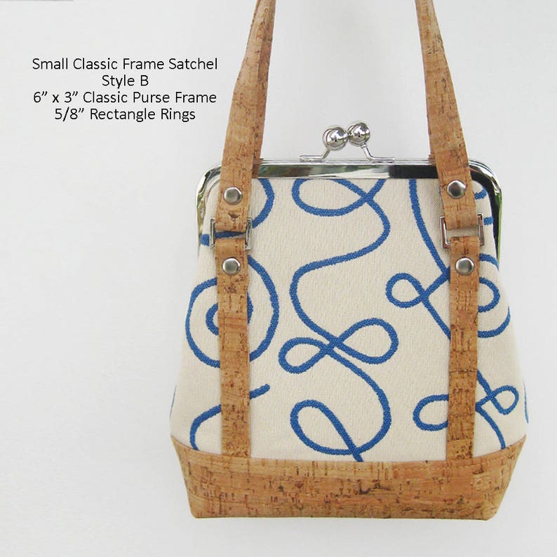 PDF Sewing Pattern Classic Frame Satchel Multi-size Pattern and Tutorial for use with Classic Purse Frames by UPSTYLE image 5