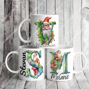 Personalized letter mug Christmas gifts, coffee mug, mug with name, coffee mug, Christmas gifts, Christmas