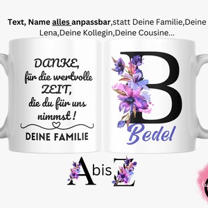 Taza personalizada, solo di gracias, con el texto y el nombre deseados, adecuada para todas las ocasiones.