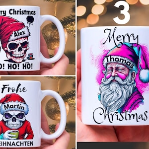Christmas mug, mulled wine mug, personalized mug, gifts for colleagues, friends, family, Christmas elf mug, birthday gift