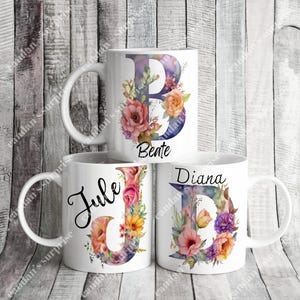 Personalized letter mug Christmas gifts, coffee mug, mug with name, coffee mug, Christmas gifts, Christmas
