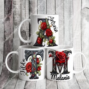 Personalized letter mug Christmas gifts, coffee mug, mug with name, coffee mug, Christmas gifts, Christmas