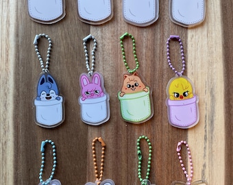 Kpop themed keychain/charm
