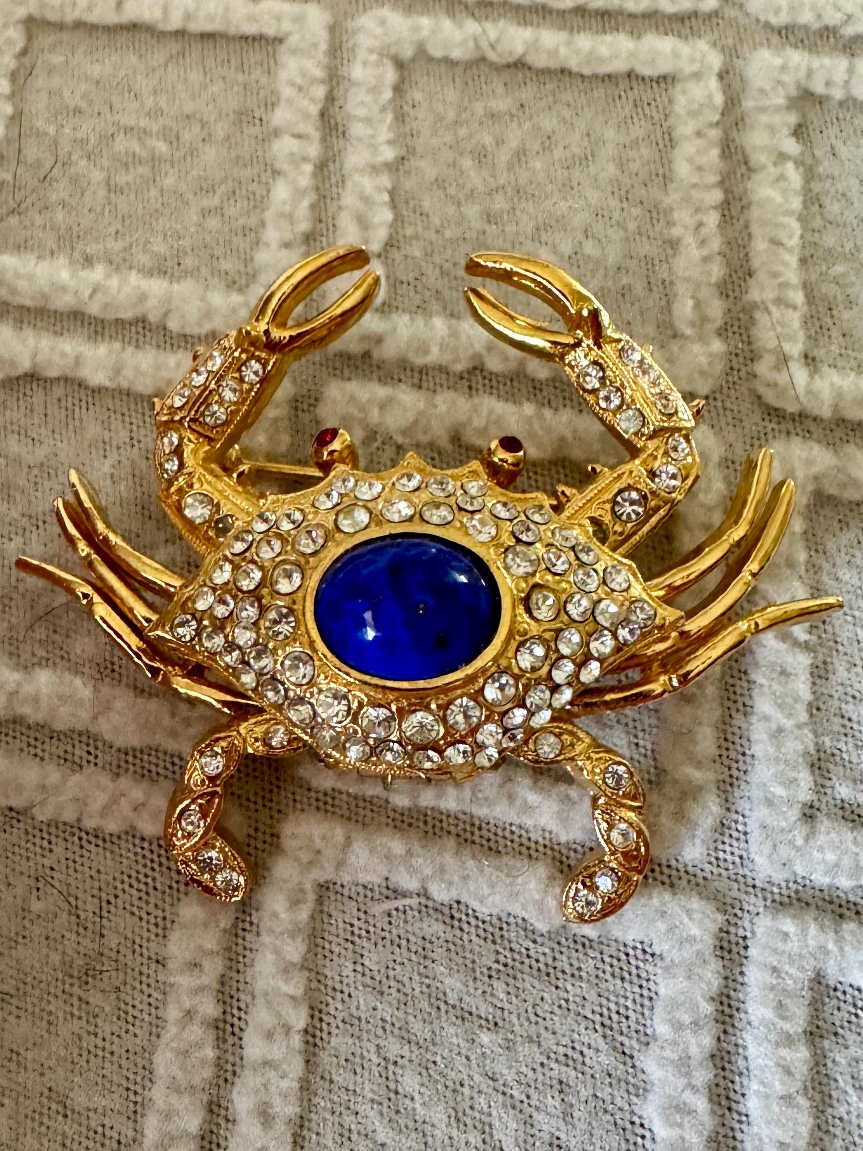 アクセサリー Kenneth Jay Lane Crab Watch Pin Brooch Kenneth Jay Lane Crab Watch Pin Brooch Brand KJL - Etsy