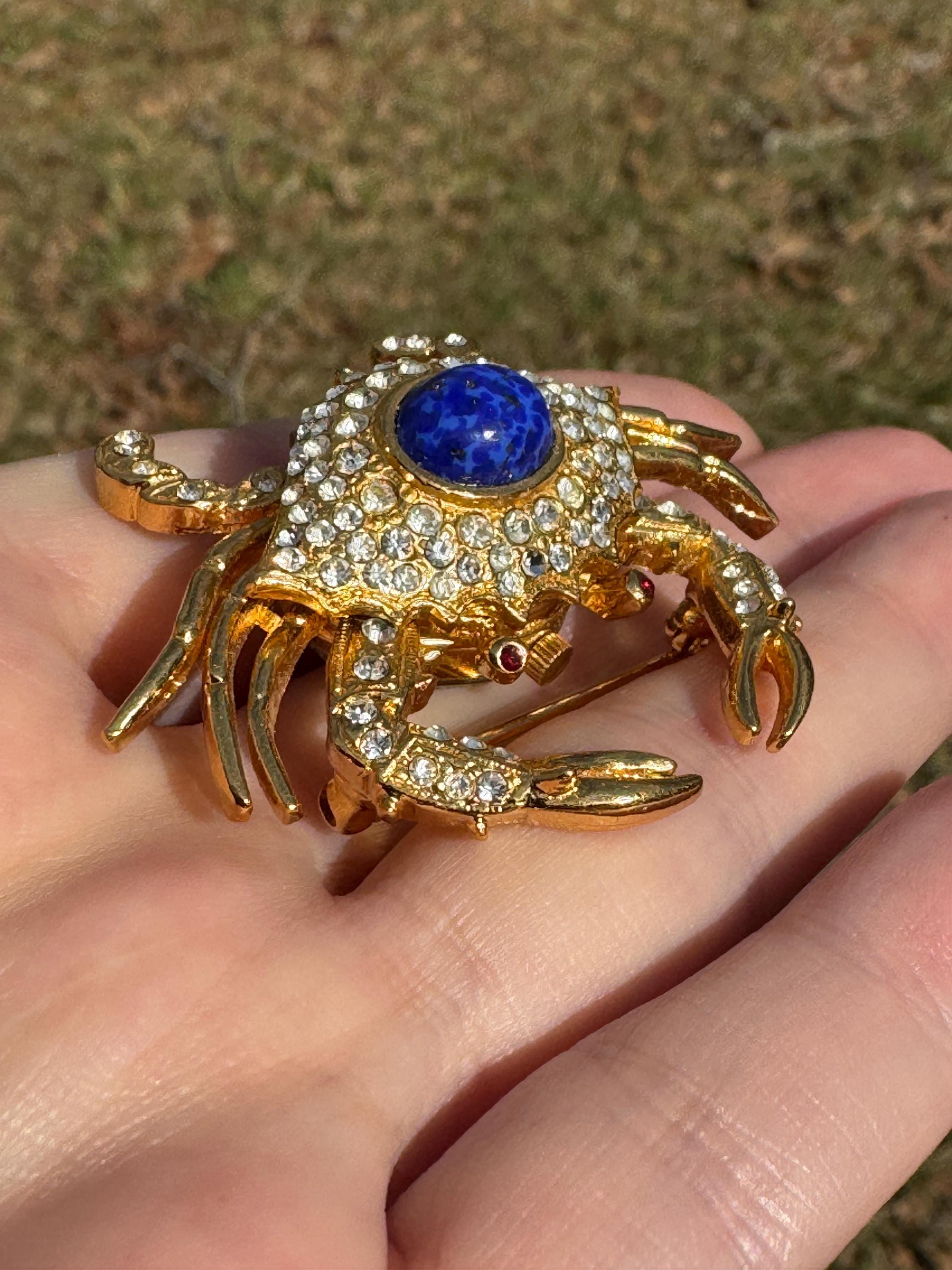 アクセサリー Kenneth Jay Lane Crab Watch Pin Brooch Kenneth Jay Lane Crab Watch Pin Brooch Brand KJL - Etsy