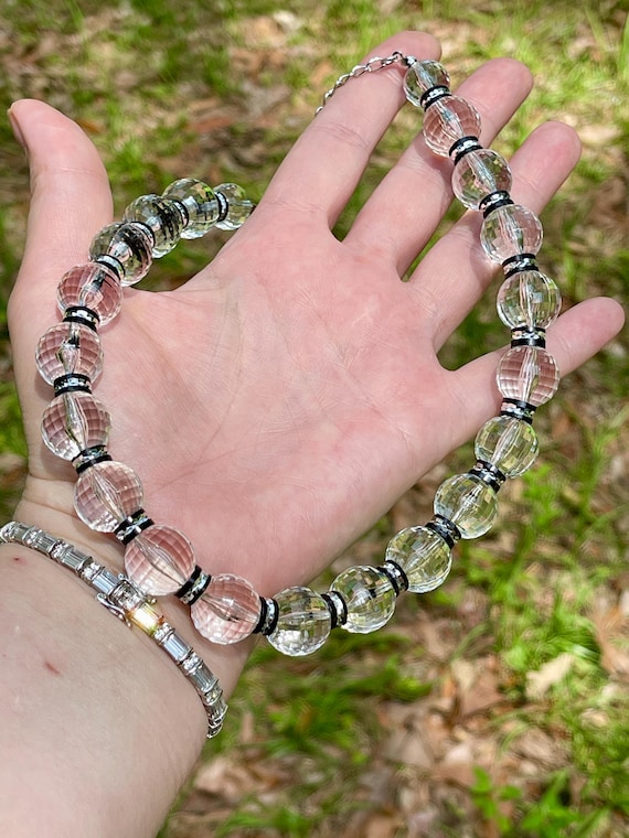 Vintage Lucite Necklace Earrings by KJL New - image 3