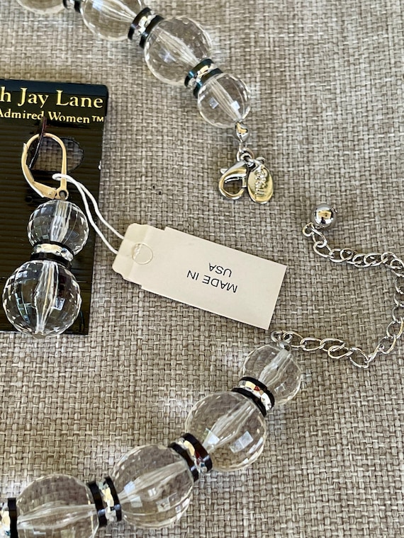 Vintage Lucite Necklace Earrings by KJL New - image 2