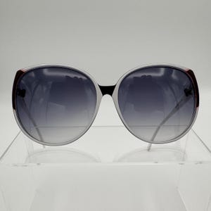 Roberta di Camerino Vintage Sunglasses Italy Oversized Round Purple Gradient Roberta di Camerino Red and Blue Metal Sunglasses main image 2