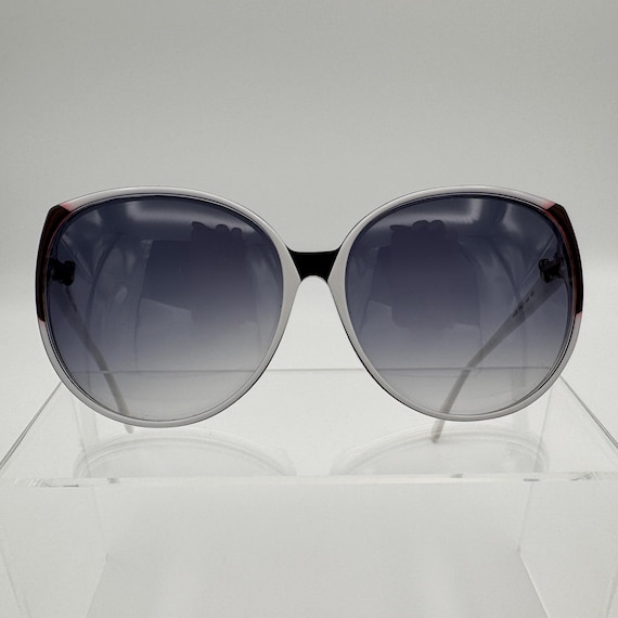 Roberta Di Camerino Vintage Sunglasses Italy Oversized White 