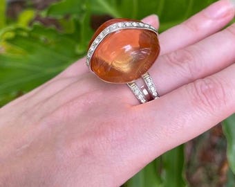 Kenneth Jay Lane Vintage Adjustable Statement Ring KJL