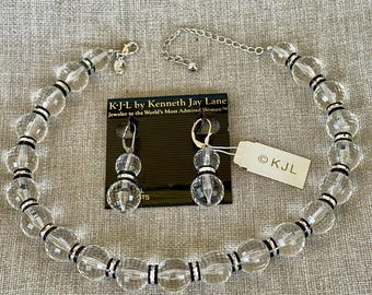 Vintage Lucite Necklace Earrings by KJL New