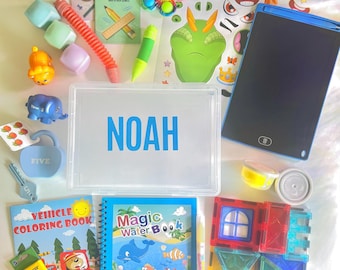 Montessori Busy Box de 2 a 5 años, kit de aprendizaje para niños pequeños y preescolares, caja de actividades de viaje para niños de 2, 3, 4 y 5 años, regalo educativo sensorial.